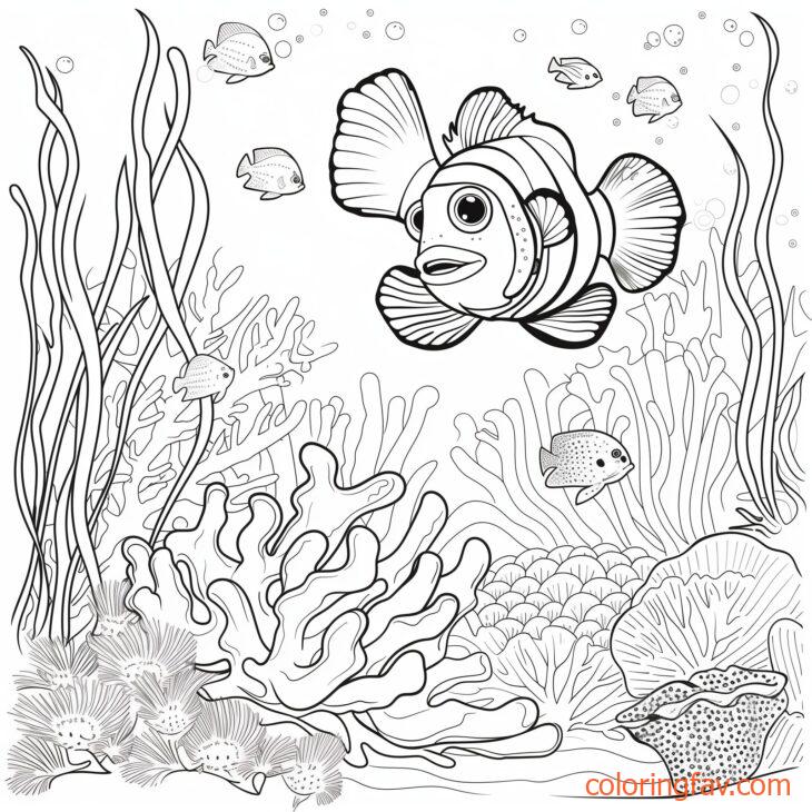 Clownfish Swimming Among Colorful Coral Reefs 5