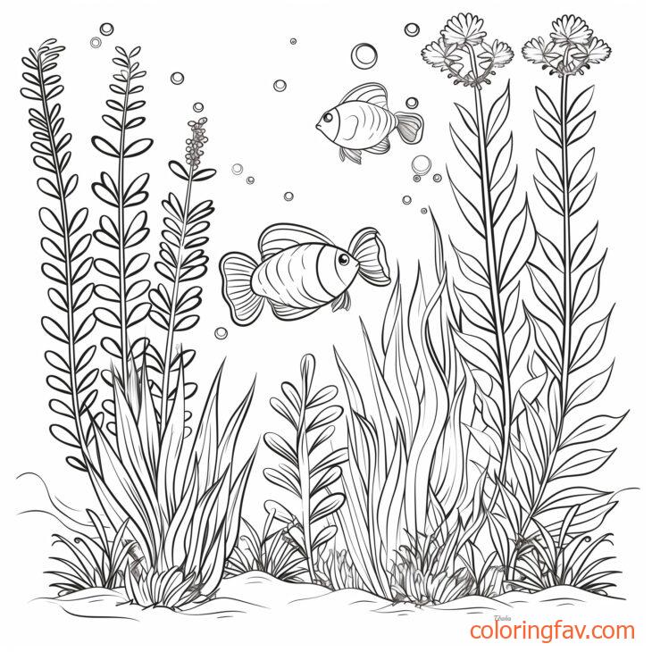 Fish Swimming Through an Underwater Garden with Magical Plants 4